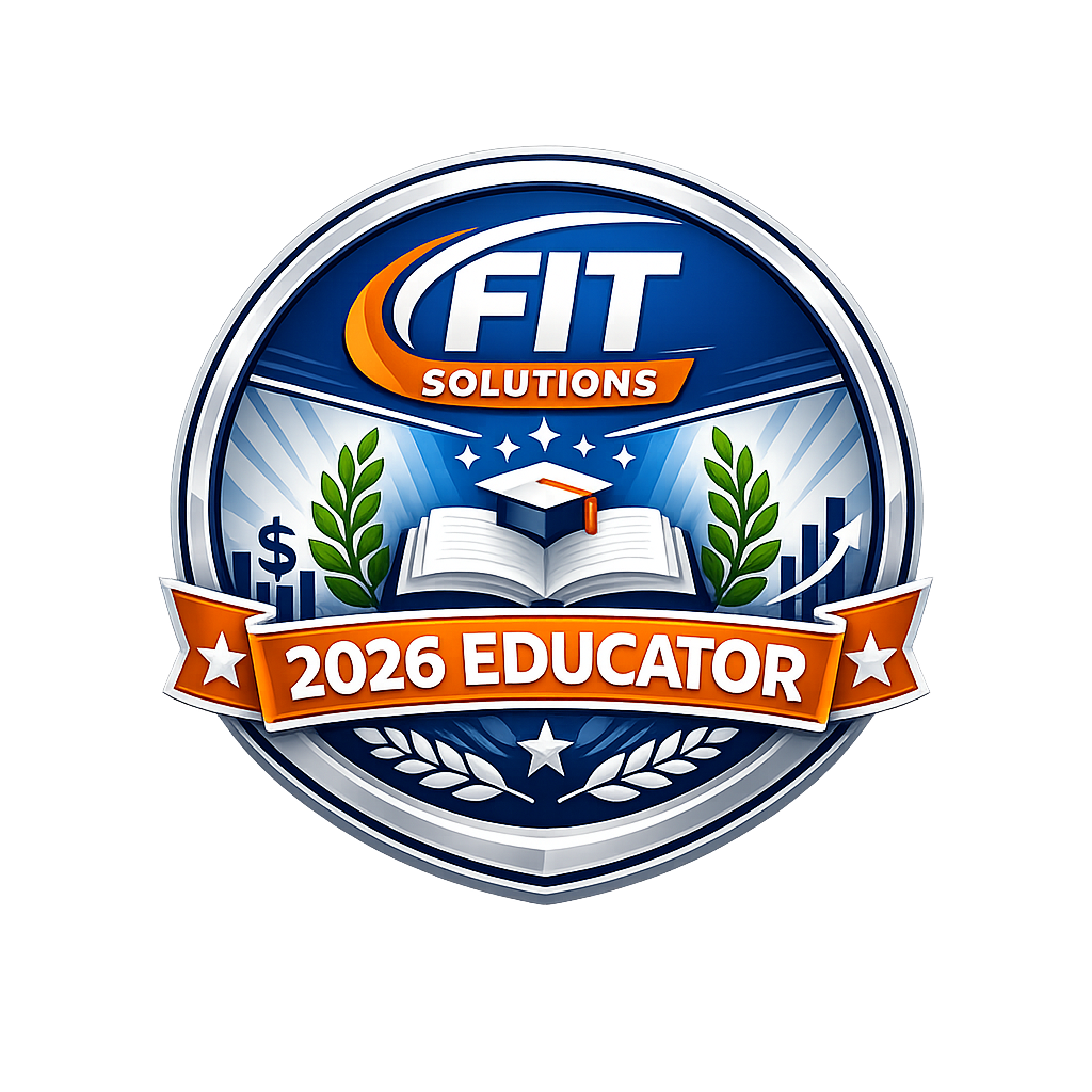 FIT Solutions 2026 Educator Partner badge — Financial Literacy Education